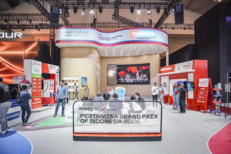 Booth Pertamina dengan ragam aktivitas yang penuh keseruan