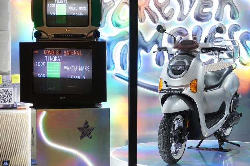 Tampilan keren Honda Scoopy modifikasi di Jakarta Sneakers Day