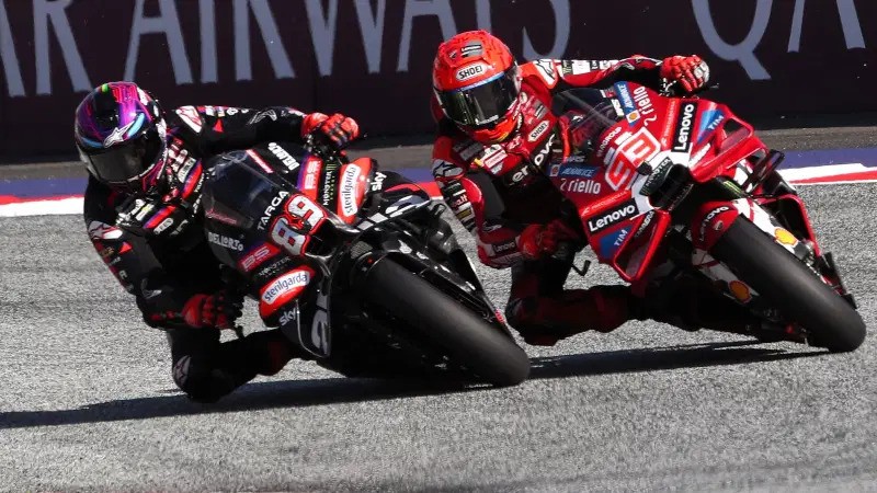 Jorge Martin (Aprilia) dan Marc Marquez (Ducati), sama-sama berburu podium penting dì Motegi. (Foto: GnG-crash)