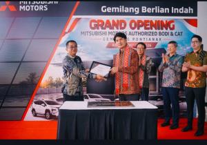 Mitsubishi Motors Hadirkan Fasilitas Authorized Bodi & Cat Baru di Pontianak