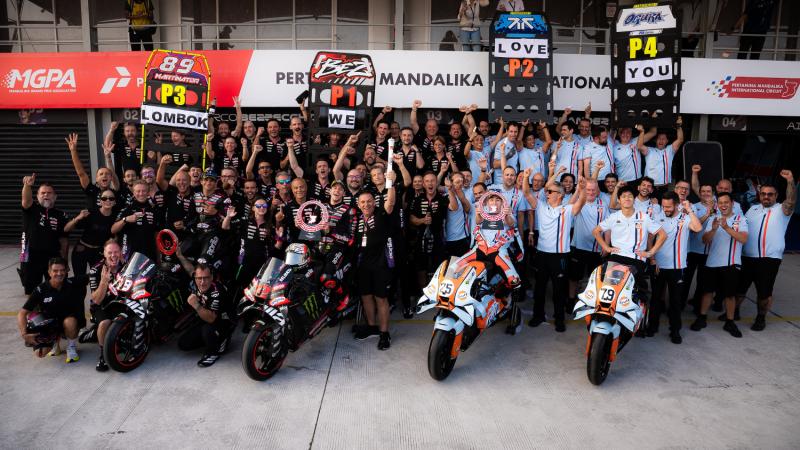 Aprilia Finis 1-2-3-4 di GP Mandalika 2026 (Foto: Aprilia)