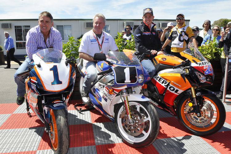 Ini tiga legenda yang akan meramaikan perpisahan Philip island dengan MotoGP. (Foto: russellcolvin-speedcafe)